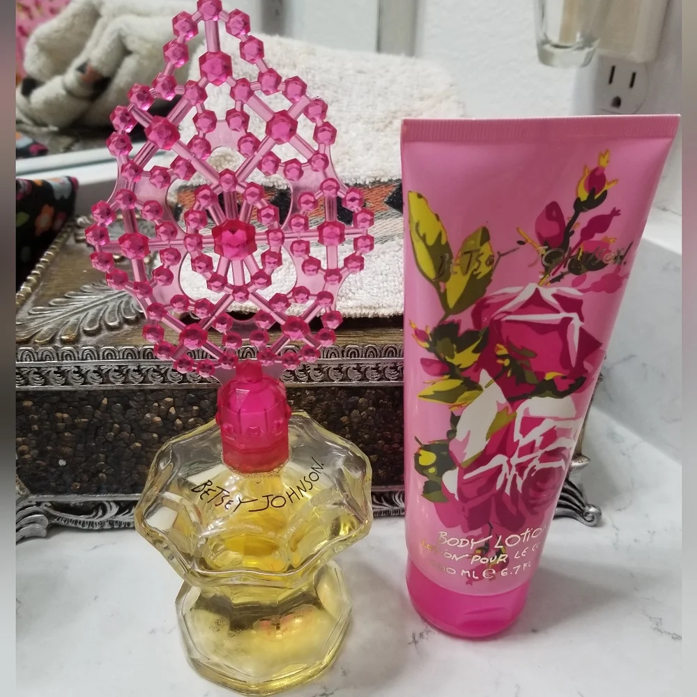 Betsey Johnson Perfume 3.4 oz and Body Lotion Set - Picture 7 of 7